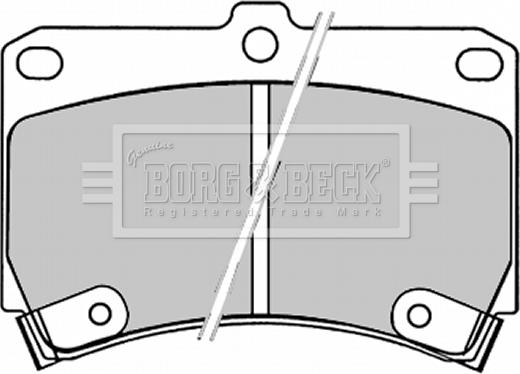 Borg & Beck BBP1520 - Kit de plaquettes de frein, frein à disque cwaw.fr