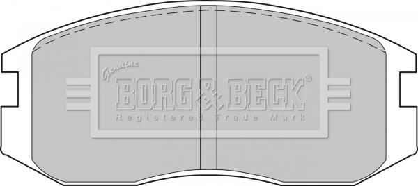 Borg & Beck BBP1521 - Kit de plaquettes de frein, frein à disque cwaw.fr