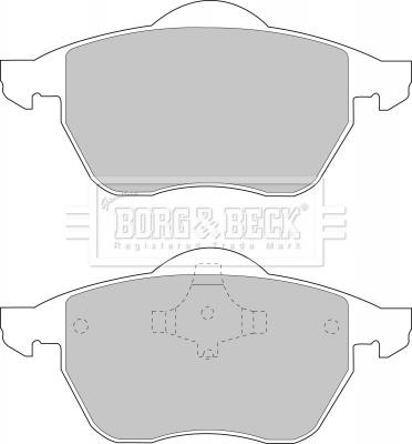 Borg & Beck BBP1575 - Kit de plaquettes de frein, frein à disque cwaw.fr