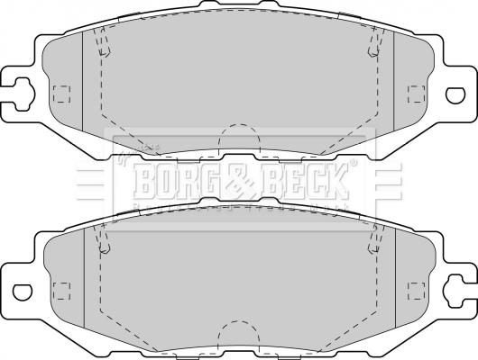 Borg & Beck BBP1570 - Kit de plaquettes de frein, frein à disque cwaw.fr