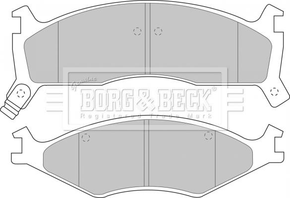 Borg & Beck BBP1573 - Kit de plaquettes de frein, frein à disque cwaw.fr