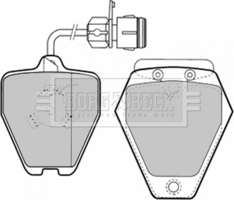 Borg & Beck BBP1577 - Kit de plaquettes de frein, frein à disque cwaw.fr