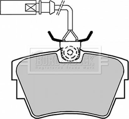 Borg & Beck BBP1694 - Kit de plaquettes de frein, frein à disque cwaw.fr