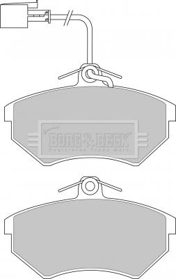 Borg & Beck BBP1690 - Kit de plaquettes de frein, frein à disque cwaw.fr