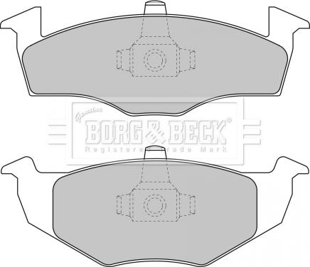 Borg & Beck BBP1691 - Kit de plaquettes de frein, frein à disque cwaw.fr