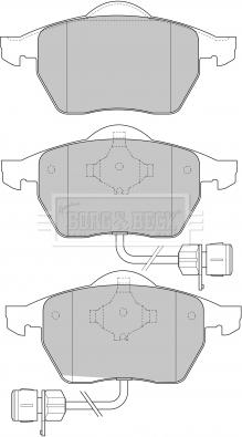 Borg & Beck BBP1646 - Kit de plaquettes de frein, frein à disque cwaw.fr