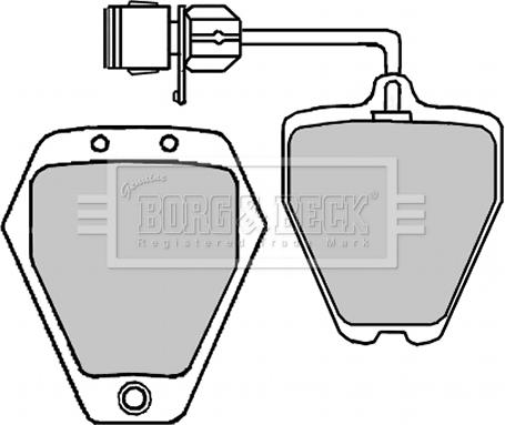 Borg & Beck BBP1647 - Kit de plaquettes de frein, frein à disque cwaw.fr