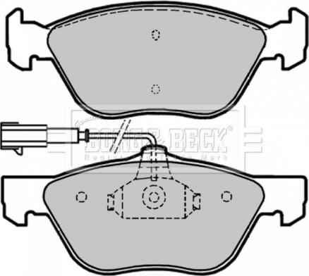 Borg & Beck BBP1654 - Kit de plaquettes de frein, frein à disque cwaw.fr