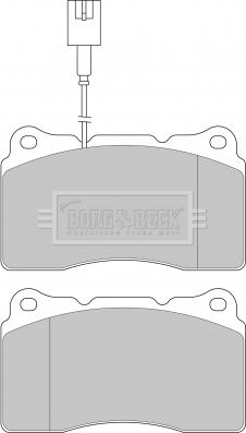 Borg & Beck BBP1655 - Kit de plaquettes de frein, frein à disque cwaw.fr