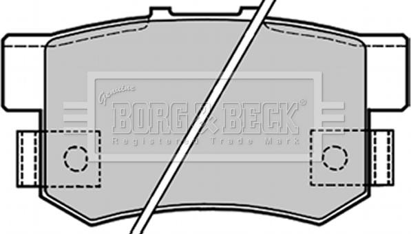 Borg & Beck BBP1656 - Kit de plaquettes de frein, frein à disque cwaw.fr