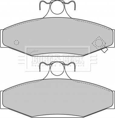 Borg & Beck BBP1650 - Kit de plaquettes de frein, frein à disque cwaw.fr