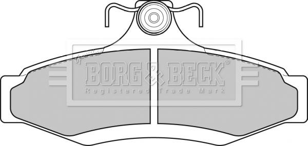 Borg & Beck BBP1651 - Kit de plaquettes de frein, frein à disque cwaw.fr