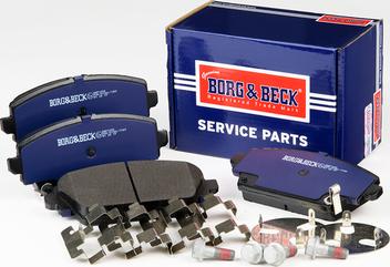 Borg & Beck BBP1652 - Kit de plaquettes de frein, frein à disque cwaw.fr