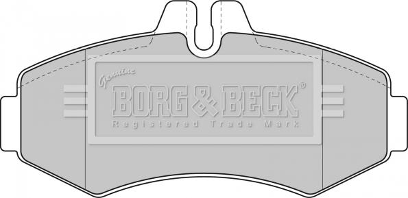 Borg & Beck BBP1664 - Kit de plaquettes de frein, frein à disque cwaw.fr