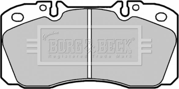 Borg & Beck BBP1660 - Kit de plaquettes de frein, frein à disque cwaw.fr