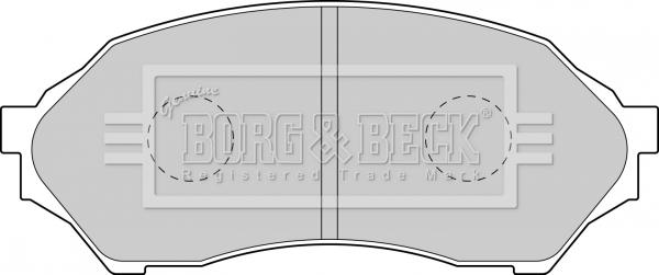 Borg & Beck BBP1663 - Kit de plaquettes de frein, frein à disque cwaw.fr