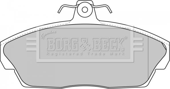 Borg & Beck BBP1662 - Kit de plaquettes de frein, frein à disque cwaw.fr