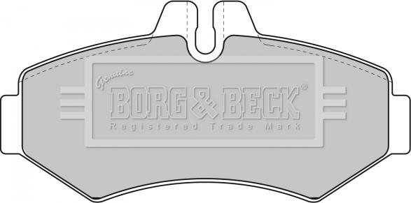 Borg & Beck BBP1667 - Kit de plaquettes de frein, frein à disque cwaw.fr