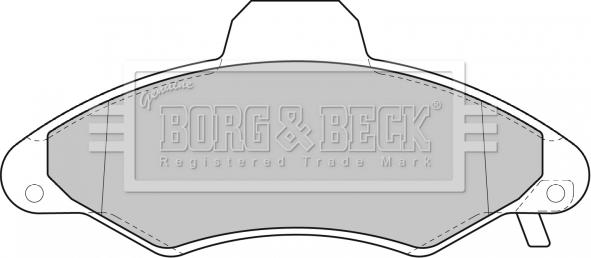 Borg & Beck BBP1600 - Kit de plaquettes de frein, frein à disque cwaw.fr