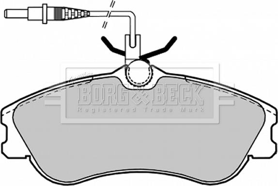 Borg & Beck BBP1601 - Kit de plaquettes de frein, frein à disque cwaw.fr