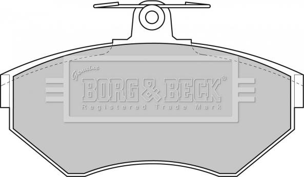 Borg & Beck BBP1607 - Kit de plaquettes de frein, frein à disque cwaw.fr