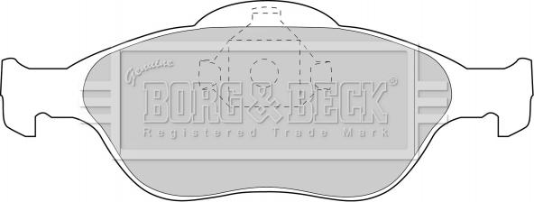 Borg & Beck BBP1615 - Kit de plaquettes de frein, frein à disque cwaw.fr