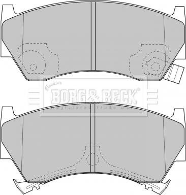 Borg & Beck BBP1613 - Kit de plaquettes de frein, frein à disque cwaw.fr