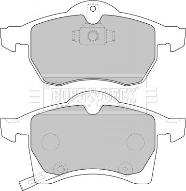 Borg & Beck BBP1612 - Kit de plaquettes de frein, frein à disque cwaw.fr