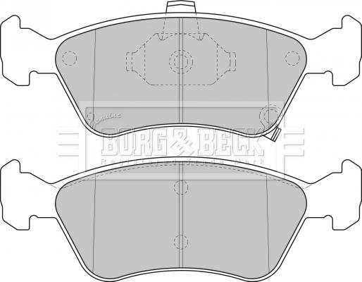 Borg & Beck BBP1684 - Kit de plaquettes de frein, frein à disque cwaw.fr