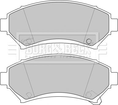 Borg & Beck BBP1686 - Kit de plaquettes de frein, frein à disque cwaw.fr