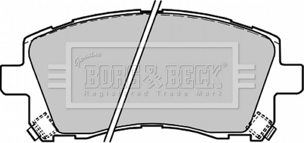 Borg & Beck BBP1680 - Kit de plaquettes de frein, frein à disque cwaw.fr