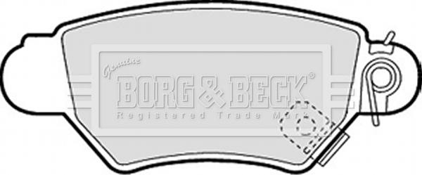 Borg & Beck BBP1688 - Kit de plaquettes de frein, frein à disque cwaw.fr