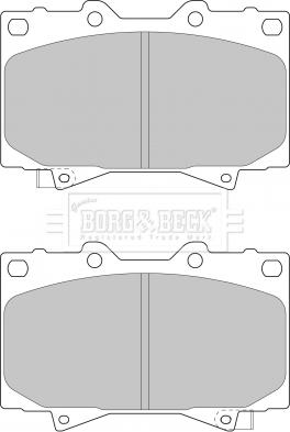 Borg & Beck BBP1682 - Kit de plaquettes de frein, frein à disque cwaw.fr