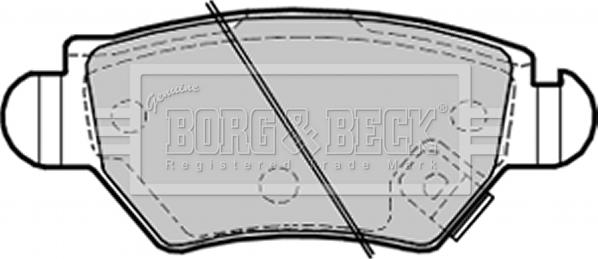 Borg & Beck BBP1687 - Kit de plaquettes de frein, frein à disque cwaw.fr