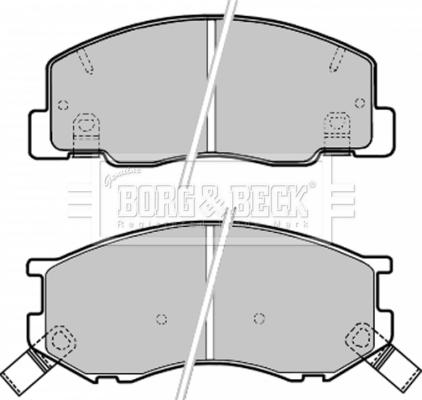 Borg & Beck BBP1630 - Kit de plaquettes de frein, frein à disque cwaw.fr