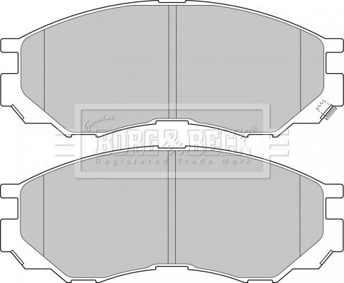 Borg & Beck BBP1637 - Kit de plaquettes de frein, frein à disque cwaw.fr