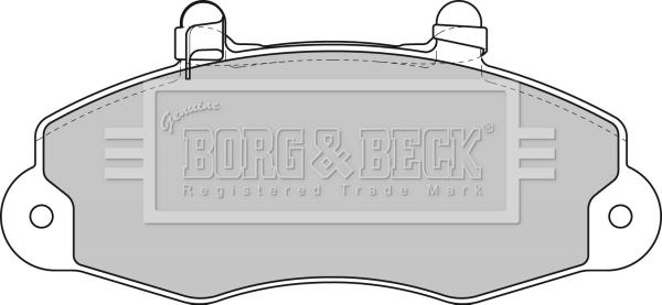 Borg & Beck BBP1624 - Kit de plaquettes de frein, frein à disque cwaw.fr