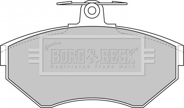 Borg & Beck BBP1620 - Kit de plaquettes de frein, frein à disque cwaw.fr