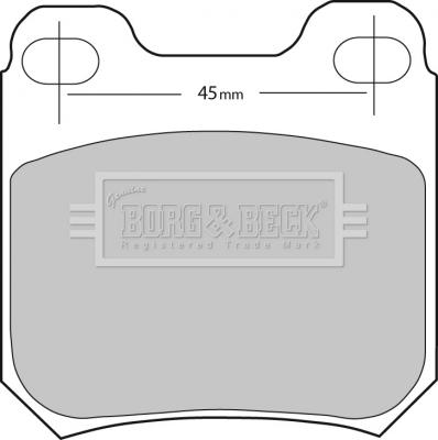 Borg & Beck BBP1678 - Kit de plaquettes de frein, frein à disque cwaw.fr