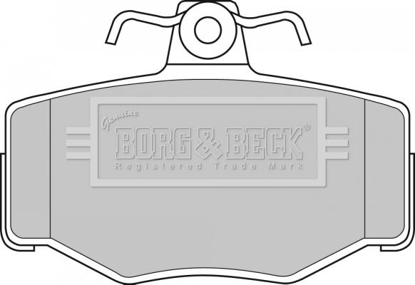 Borg & Beck BBP1673 - Kit de plaquettes de frein, frein à disque cwaw.fr