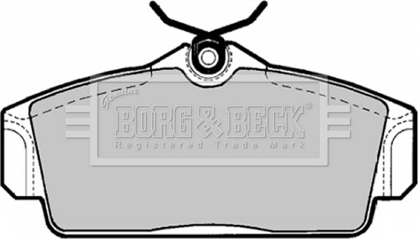 Borg & Beck BBP1672 - Kit de plaquettes de frein, frein à disque cwaw.fr