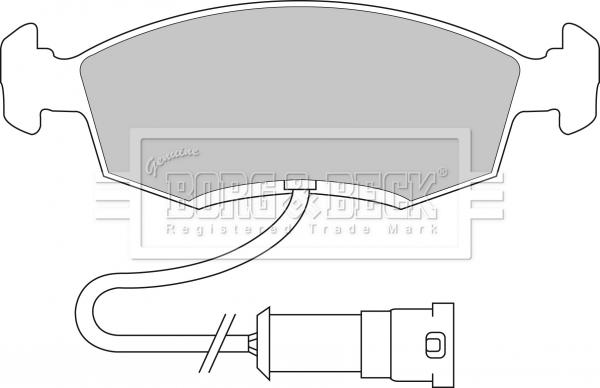 Borg & Beck BBP1096 - Kit de plaquettes de frein, frein à disque cwaw.fr