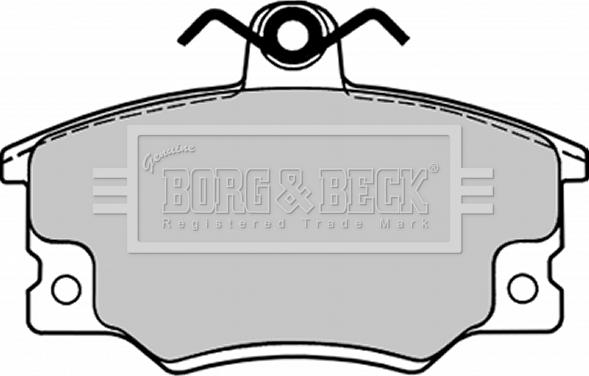 Borg & Beck BBP1090 - Kit de plaquettes de frein, frein à disque cwaw.fr