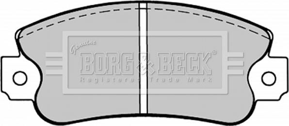 Borg & Beck BBP1093 - Kit de plaquettes de frein, frein à disque cwaw.fr