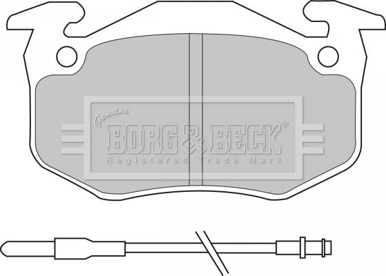 Borg & Beck BBP1097 - Kit de plaquettes de frein, frein à disque cwaw.fr