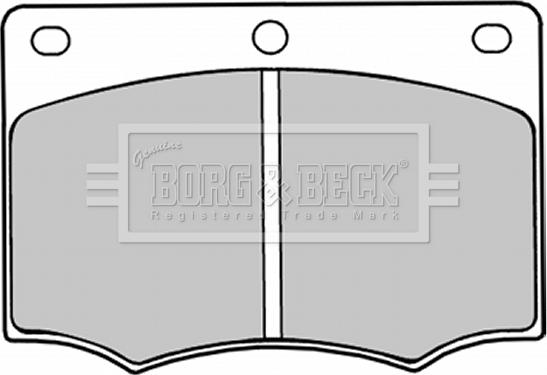 Borg & Beck BBP1044 - Kit de plaquettes de frein, frein à disque cwaw.fr