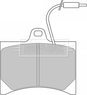 Borg & Beck BBP1045 - Kit de plaquettes de frein, frein à disque cwaw.fr