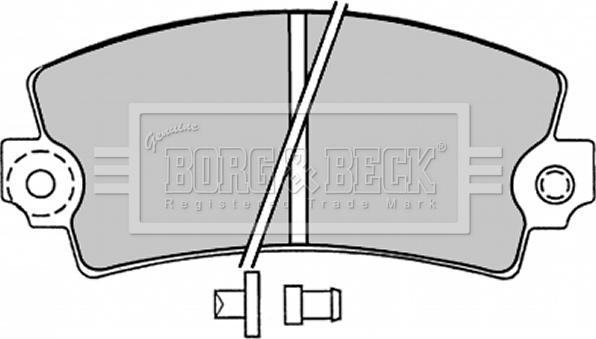 Borg & Beck BBP1047 - Kit de plaquettes de frein, frein à disque cwaw.fr