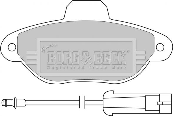 Borg & Beck BBP1059 - Kit de plaquettes de frein, frein à disque cwaw.fr