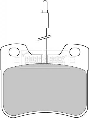 Borg & Beck BBP1091 - Kit de plaquettes de frein, frein à disque cwaw.fr